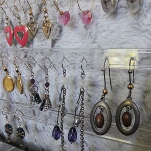 Pierced Earrings Assortment - 9 Pairs